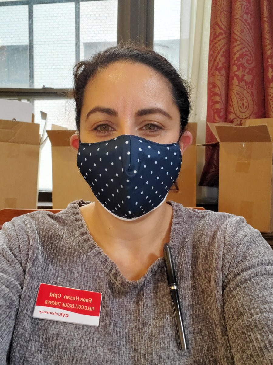 EnasCVSFct's tweet photo. @CVSHealth  COVID vaccine support. Doing my part to help end Covid-19 #changemaker  @GovMurphy https://t.co/jNos3EInkj