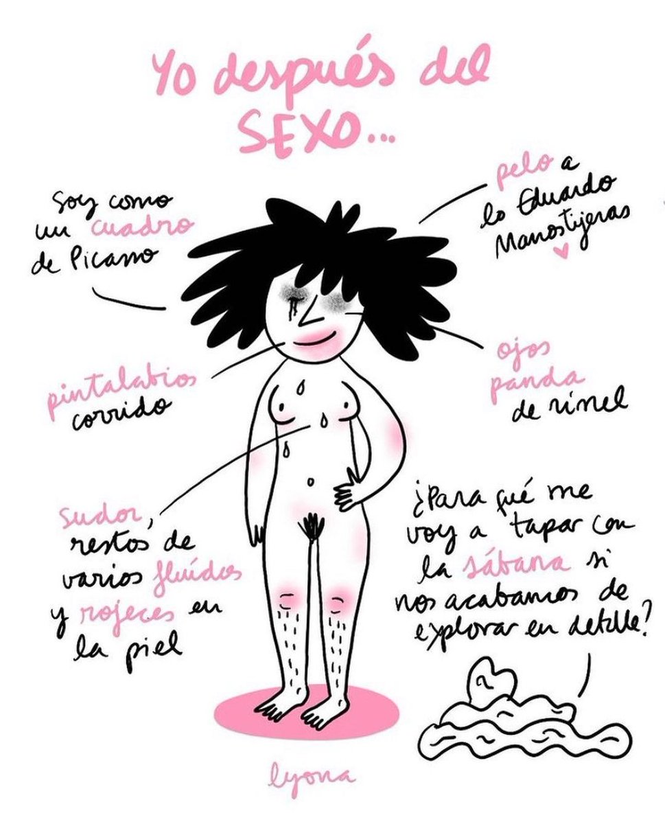 alcachofadducha's tweet photo. El sexo no es como lo pintan en las películas...Geniales ilustraciones de @lyona_ivanova #sexo #mujeres https://t.co/dSdmzKCrKC