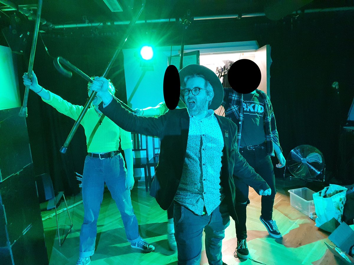 dbx_drama's tweet photo. @SamMarsdenDrama Just before lockdown 1, recreating scenes from Wicked with our sixth formers while tidying up our chaotic drama cupboard https://t.co/rkatNNEqv3