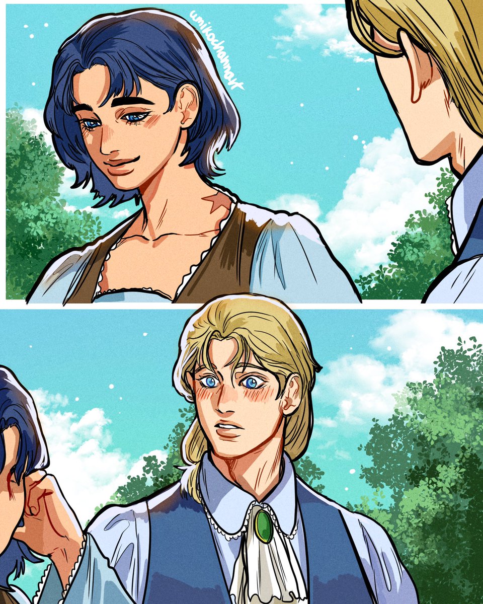 umikochannart's tweet photo. It’s bi panic hrs 😳 #JojosBizarreAdventure https://t.co/5XZPvMPgkG