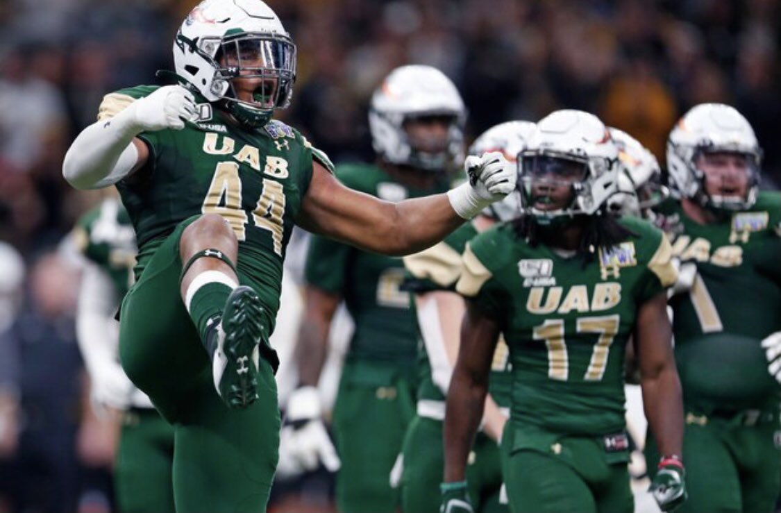 Kanen_86's tweet photo. Blessed to say i’ve recieved an offer from the University of Alabama at Birmingham #UAB #Blazers @CoachJayMitch @nickbgentry @CoachBGodsey @MAMustangsFB @RecruitsAlabama @Jeff_XOS @DexPreps @ChadSimmons_ @RyanCallahan247 @CoachMcCann9 @KendrickR78 @UAB_FB https://t.co/Irh2P6ECHz