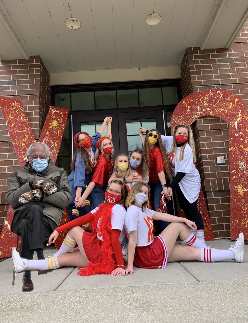 Throwback to when <a href="/BernieSanders/">Bernie Sanders</a> came to our bid day!