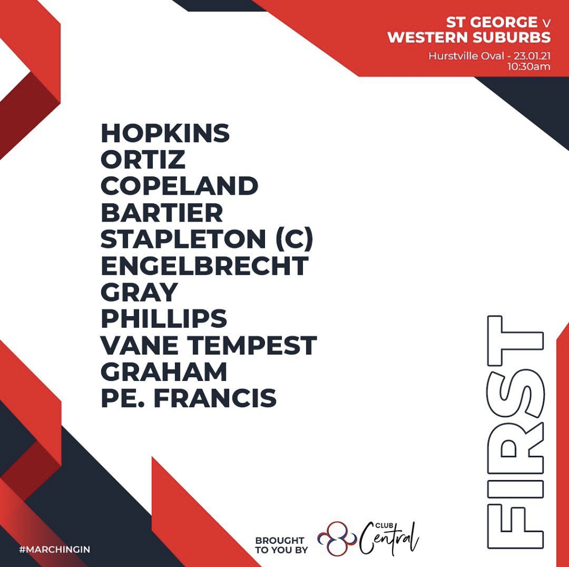 1st Grade Squad heading into all important Sat / Sun fixture at Hurstville Oval Vs arch rivals <a href="/WSDCC1895/">WSDCC1895</a>

Big News with @CricketNSWBlues legend <a href="/copes9/">Trent Copeland</a> available to play.

#MarchingIn
