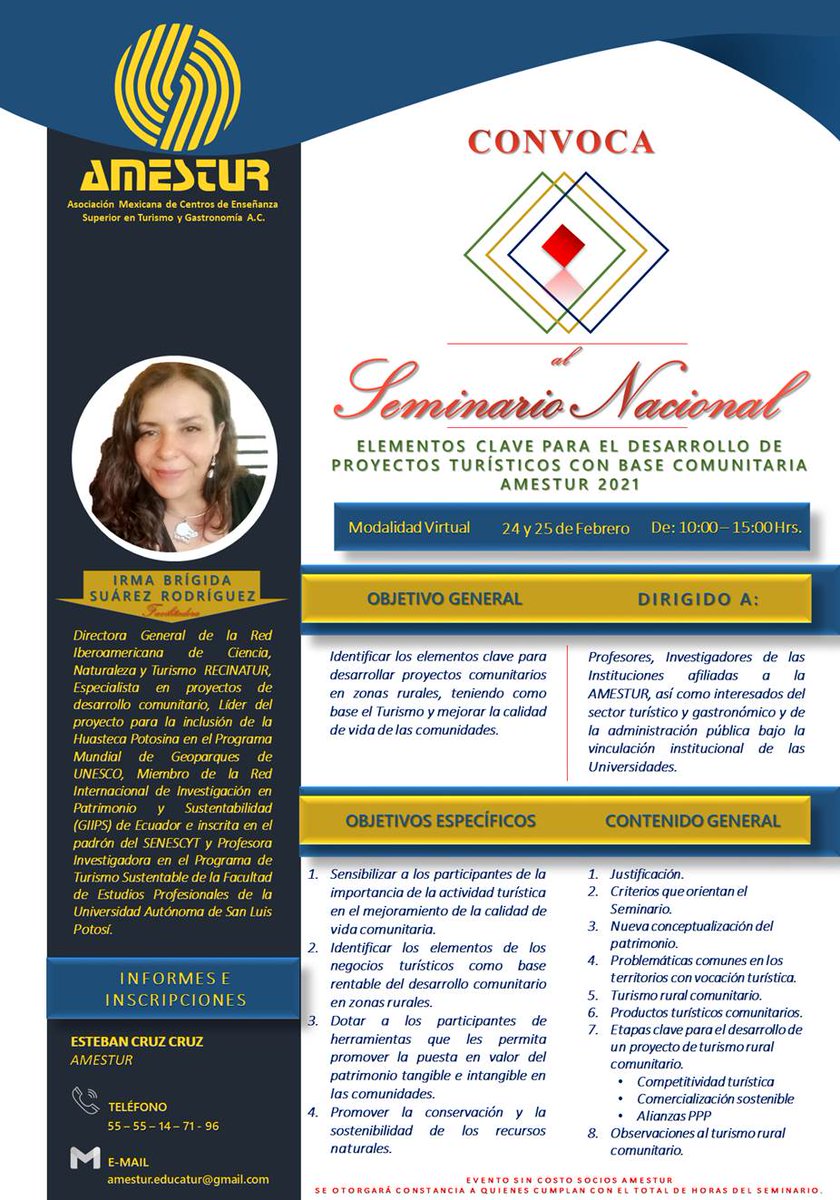 AMESTUR9's tweet photo. BIENVENIDOS AL PROGRAMA ANUAL DE TRABAJO AMESTUR 2021 #AMESTUR #investigación #turismorural https://t.co/fYIIpQSA0R