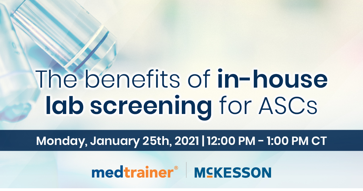 Join a live webinar with McKesson Medical-Surgical and a panel of practitioners Monday, January 25th, 2021 at 12:00 PM - 1:00 PM CT. Reserve your seat today: ow.ly/eAQy50DeYnW