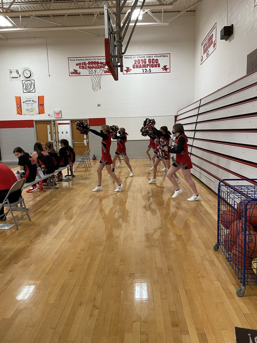MichaelShoreMS's tweet photo. Shore cheerleaders are cheering their first game!  Let go lCardinals! #onceacard #shorerocks https://t.co/7gdWFsX3eh
