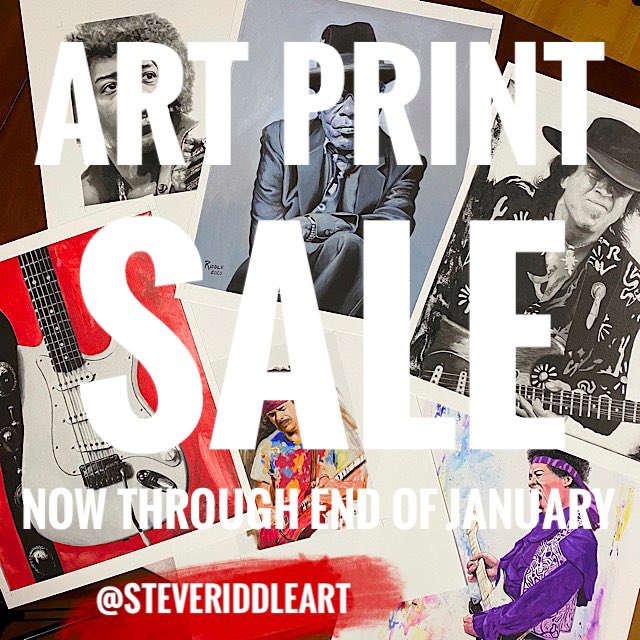 SteveRiddleArt's tweet photo. A reminder that all my music art prints are on sale now through the end of the month

https://t.co/P1z4PFShCk 

 #sale #salesalesale #artprints #artprintsforsale #artbargain #artgallery #artforsale #artforsalebyartist #musicartwork #steveriddleart #artcollector #fineart #artlover https://t.co/vGnGfWFJeT