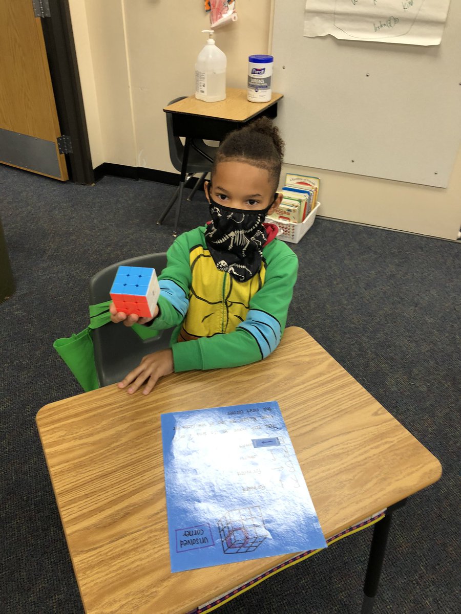 Wingertclass's tweet photo. Princeton finally solved the Rubik’s cube. First student to do it this year. #grit. Thanks @lsedfoundation https://t.co/TToCkQS6WP