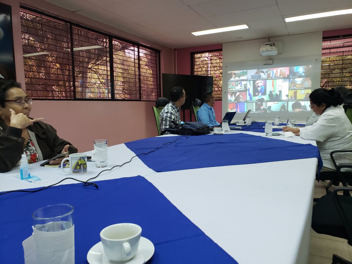 🐸🐸📢 El MINSA en su sesión técnica en #Nicaragua con los Delegados de SILAIS Departamentales para evaluar la situación epidemiológica, la salud materna y salud infantil para asegurar #SaludParaElPueblo 
<a href="/BisturiDePaz/">Javier Acevedo B.</a> @<a href="/ClemenciaGarca1/">Clemencia Garcìa</a> <a href="/DraSandinista34/">Karen Judith Moraga Brenes</a> <a href="/melida_rizo/">Melida Rizo</a> <a href="/NorWC1/">Nor-W-C</a>