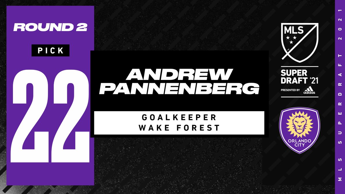 MLS's tweet photo. At #49 overall, @OrlandoCitySC choose @WakeMSoccer goalkeeper Andrew Pannenberg (@AndrewPannenber). #SuperDraft https://t.co/Fan7D9wqcU