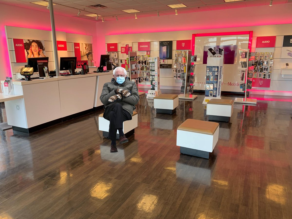 Bernie waiting on his data transfer.