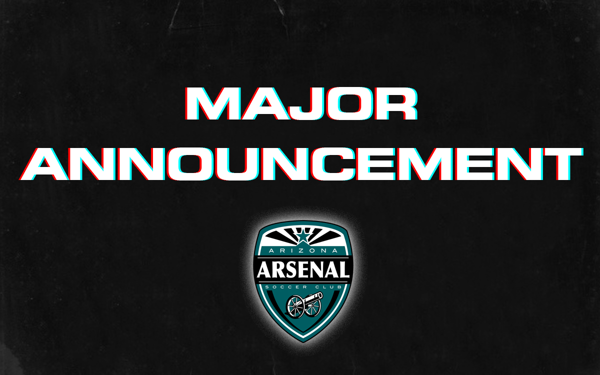 AZArsenalSC's tweet photo. MAJOR ANNOUNCEMENT TOMORROW 12:00PM MST

@ussoccer @theECNL @theECNL @USYouthSoccer @AZSoccerAssoc @USClubSoccer @TopDrawerSoccer @TheSoccerWire @SoccerToday_USA @soccer_nation @UnitedCoaches  

#bleedTEAL https://t.co/FaaLWkJISM