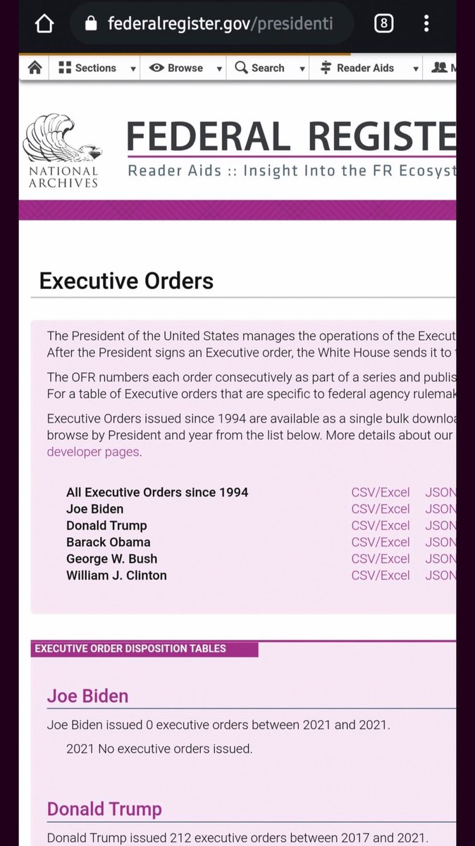 And to add to that why did he sign randomly on the middle of the page? Very strange if you ask me... and on top of that this website states he signed 0 EO’s from that day... (read bottom sentence on photo)
