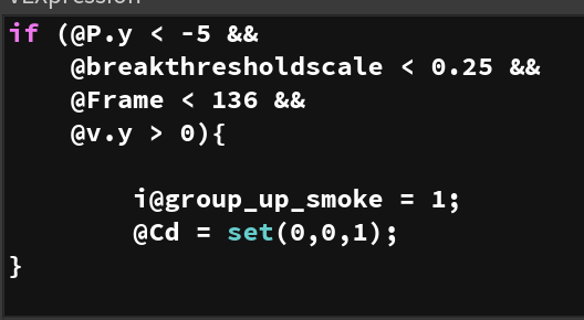To generate the smoke we need the snow particles and we need to figure out how they're moving and how fast.Going through this again I'm not too sure this was the easiest way and I can't remember why I didn't just use the velocity of the particles but hey! it works so...