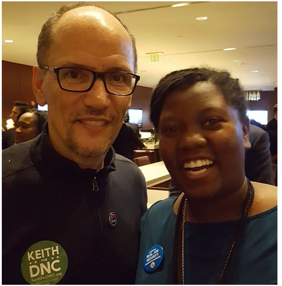 alainareaves's tweet photo. Today we say farwell to @TomPerez as #DNC Chair. I am grateful to have had the honor of serving on the DNC under your leadership. I look forward to a time where we can meet &amp; celebrate in person 🎉🎉 (and update this photo taken the night you were elected) #DNCElections #DNC https://t.co/xymdnQe4JO
