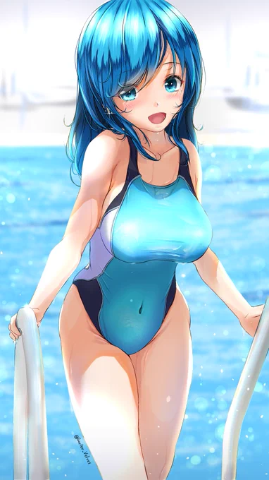 「私の泳ぎどうだった?」 