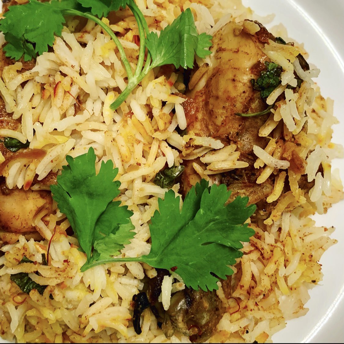 Scrumptious halal chicken biryani 💛