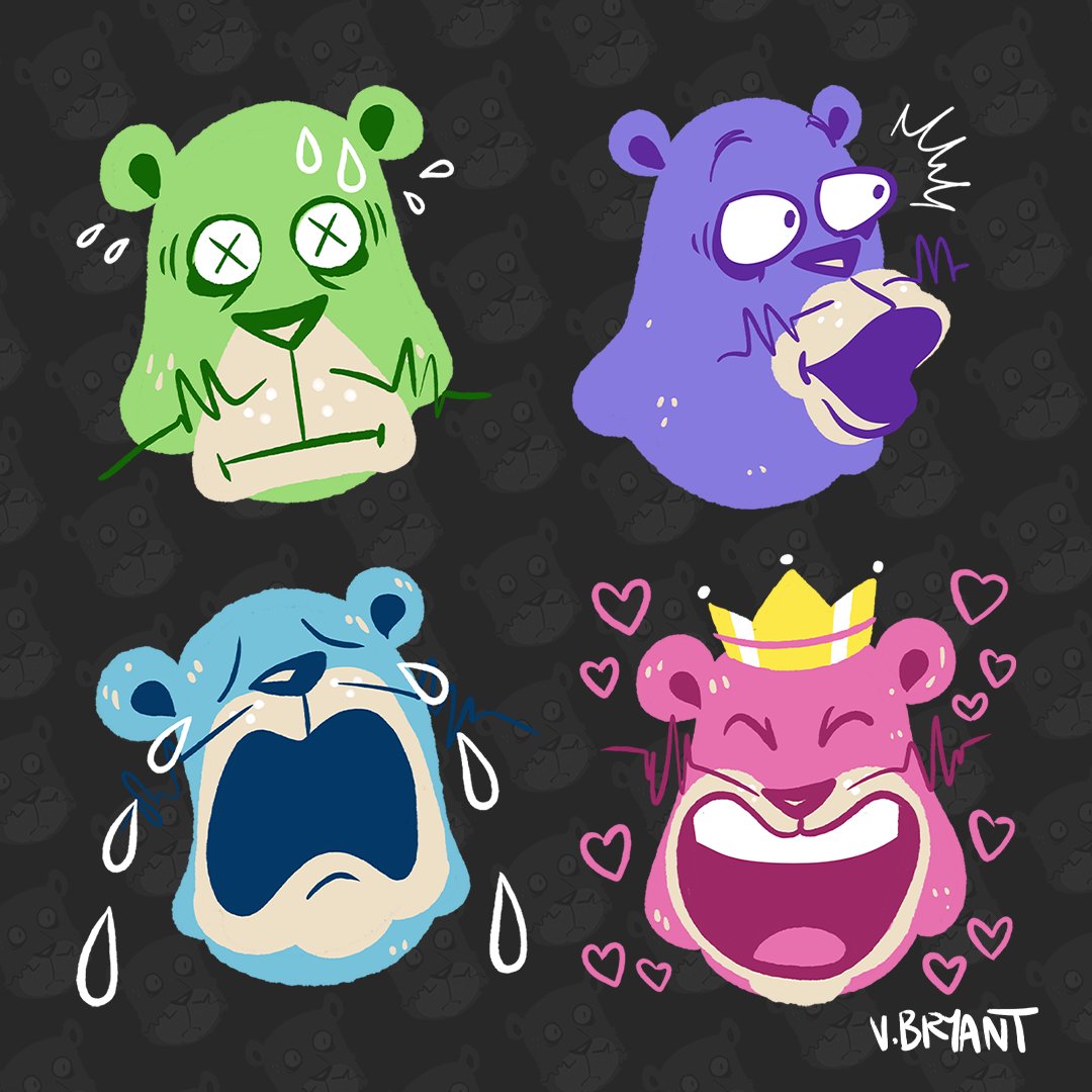 retrospecsart's tweet photo. During quarantine, many of my friends made Twitch channels - which led to a lot of emoji commissions! Here are four I made for @TheDillonDean  https://t.co/qJ6tmK6rH9

#twitch #twtichemoji #twitchemote #cuddlecave #poggers https://t.co/lJU4VpLZuS
