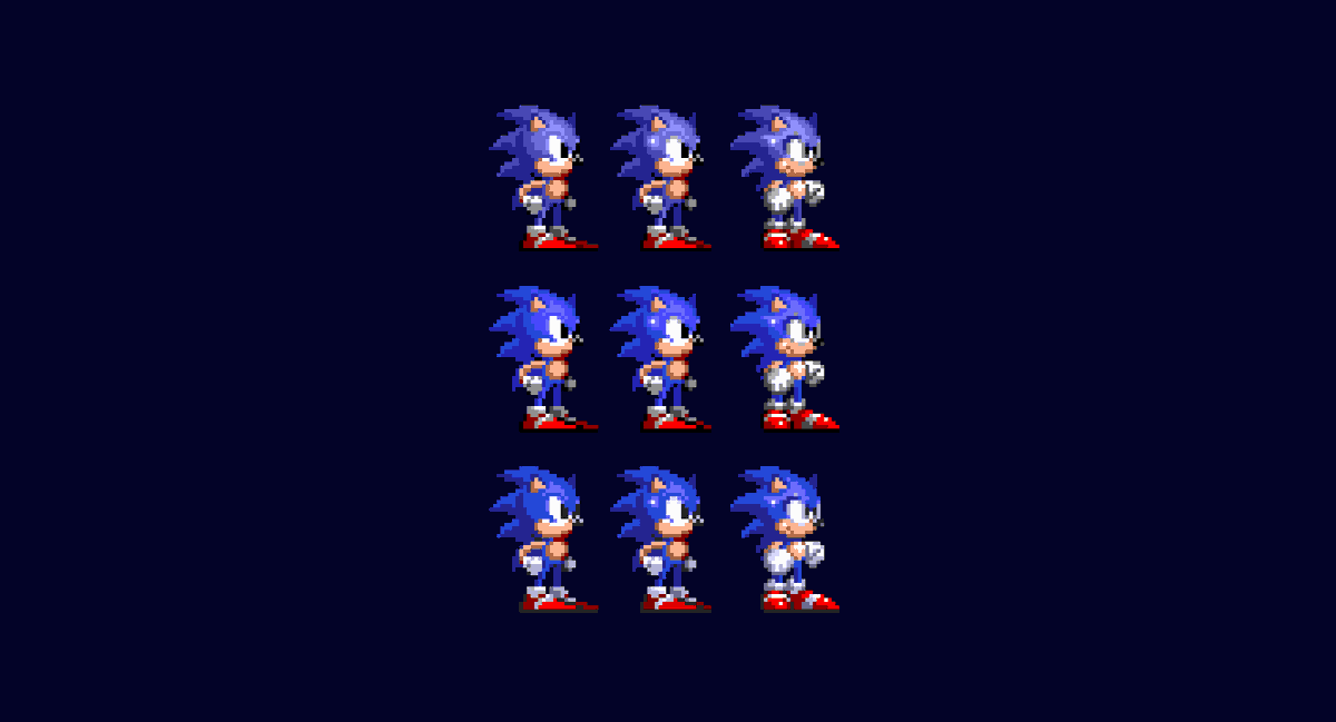 CHOOSE ONE Sega Video Game Inspired Art Details about   Sonic The Hedgehog Sprites 