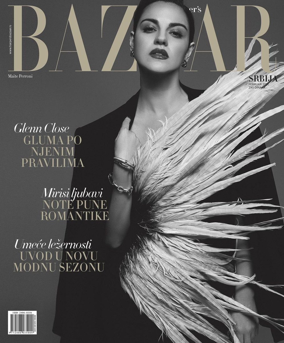 maiteperroni's tweet photo. Feliz de compartir con Uds esta portada !!! Harper's Bazaar Serbia Significa muchas cosas para mi 🙏✨. Gracias Equipo @CarolinaPalomo , Elmis Reyes y Sandro Rubini nuestra primer portada juntos con #GetAgencia que sea el inicio de muchas cosas más ✨ https://t.co/2CrxOUhrIr