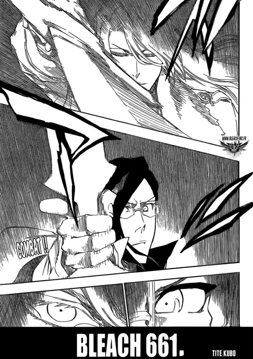 Uryu est en difficulté contre Jugram qui possède All mighty (celui de Yhwach) qui lui permet de voir tout les futurs existant (et de les modifier)