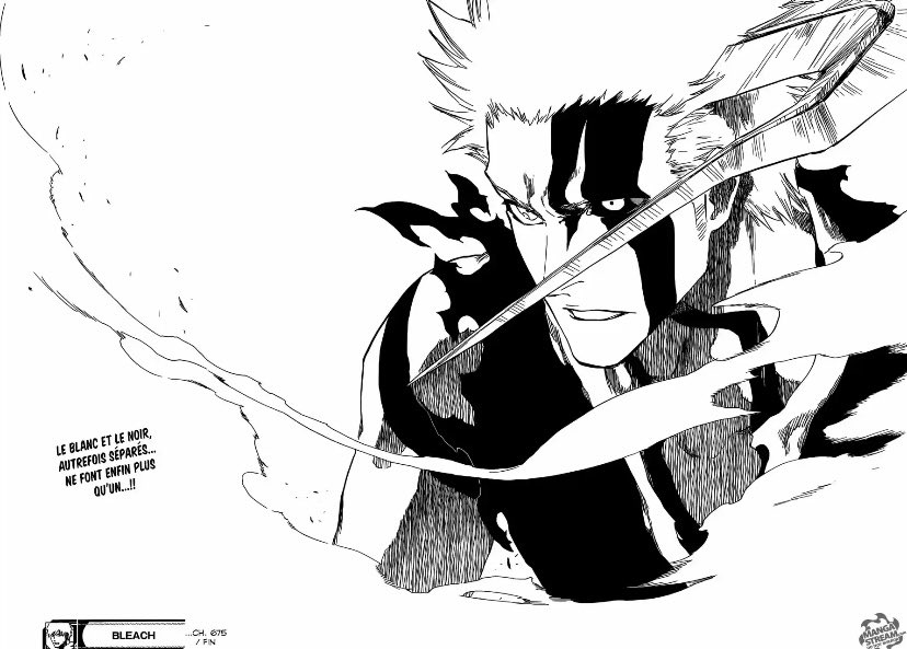 Pendant son combat Ichigo révéla un nouveau pouvoir « Horn of Salvation » qui est la fusion de ses pouvoirs Hollow/Shinigami/Quincy Ainsi que son Bankai mais...