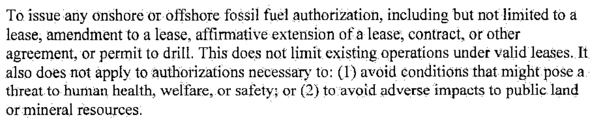 Big news: President Biden issues 60 day moratorium on new permits to drill.  https://www.doi.gov/sites/doi.gov/files/elips/documents/so-3395-signed.pdf