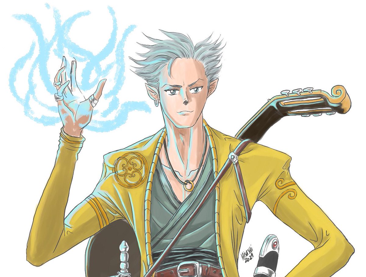 cordyceps_cl's tweet photo. Dungeons and Dragons Bard commision DONE #dungeonsanddragons #halfelf #halfelfbard #commission #bard #edgeentertainment #5thedition #roleplay #penandpapergames #roleplayer #fantasy #medieval #tabletopgames #rpg #digitalart #digitaldrawing #watercolor https://t.co/9gS4ybdnkx