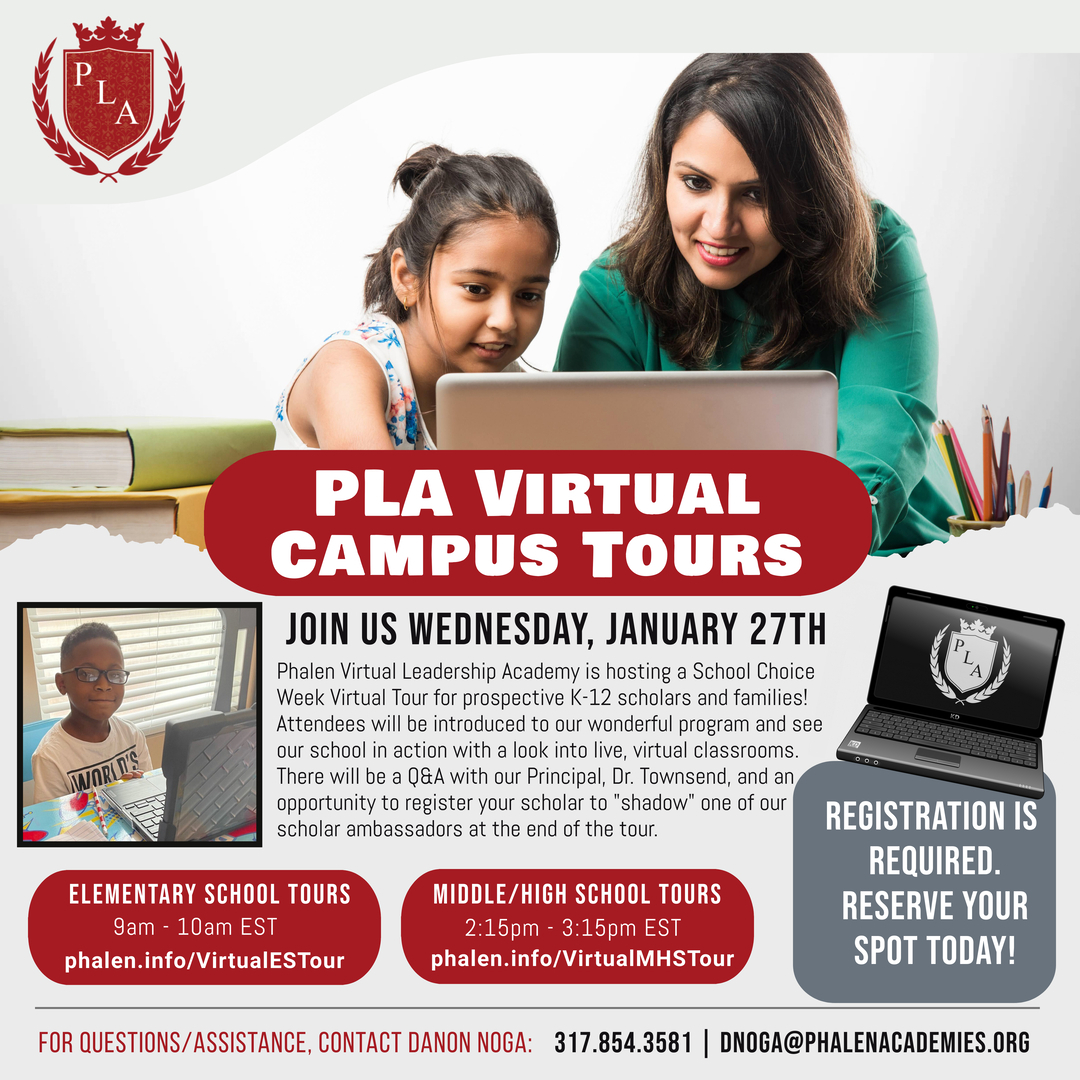 PLAVirtualK12's tweet photo. Next week is @schoolchoicewk! #Indianafamilies, come learn how #PLAvirtualschool can be YOUR #schoolchoice .
Elementary: https://t.co/tgzRFELrwJ
Middle/High: https://t.co/pBEBciTbs6
#educationmatters #homelearning #learningfromhome #FamilyFirst #EducationForAll #PLArocks https://t.co/nd784CSzuV