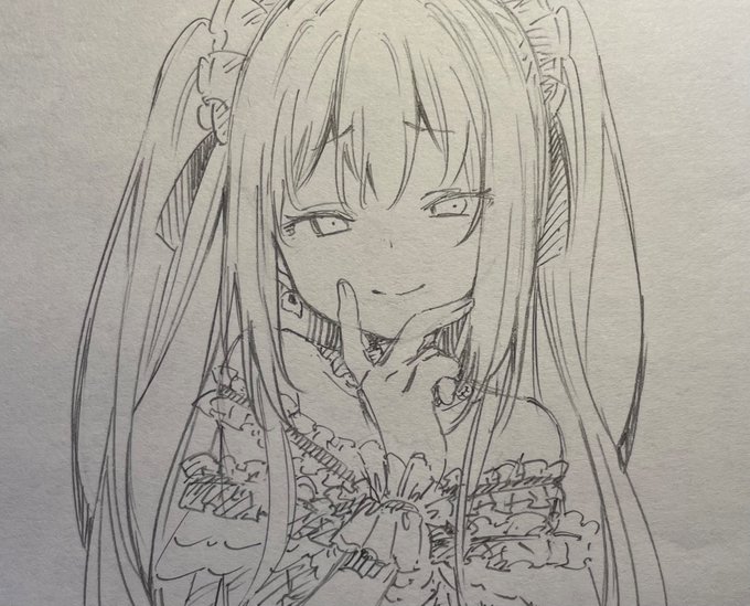 こっちのるしあちゃんを描いてみるなど 