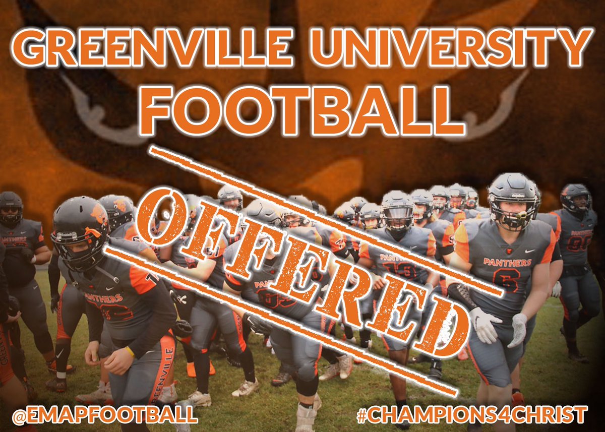 anthony41907782's tweet photo. I Thank god it’s been a long journey but I can finally say I received my first official offer from Greenville University @EMAPFootball @CoachTreyStille @WJWildcatFB @active_athletes @DMV_Hype https://t.co/j0h3TPm5nU