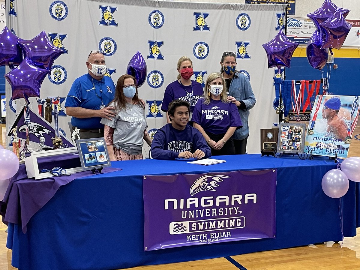 Congratulations to Kelly’s Keith Elgar (⁦@keithelgar⁩) on signing to join the swim team at the University of Niagara!