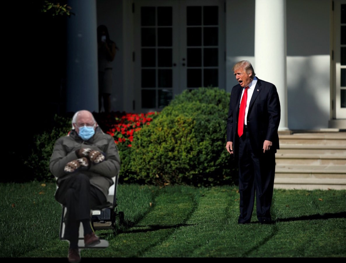 Me_llamo_Catz's tweet photo. #BernieSanders #berniesmittens #Berniememes #Bernie #BernieSandersMittens #BernieSandersmemes #bernieinauguration #berniechallenge https://t.co/SmnSXIPxmH