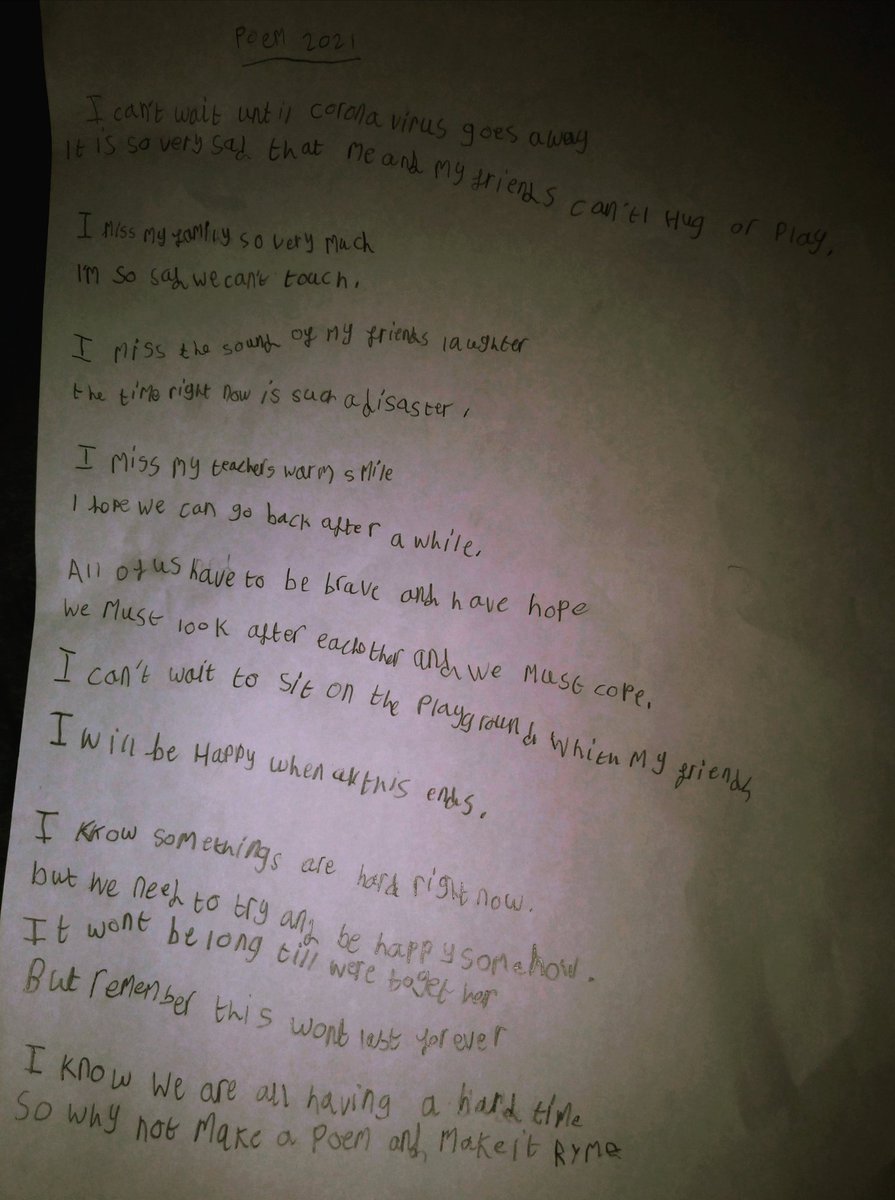 Danielle198534's tweet photo. @NewBrightonPS year 4 age 8 my daughters poem ❤️ https://t.co/cJL5wEYA5l