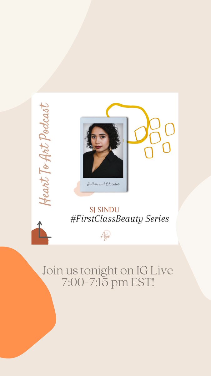 Grateful to have had @SJSindu join us yesterday for our IG Live/Podcast #FirstClassBeauty Series! Check it out on IGTV, with the podcast being released next week!