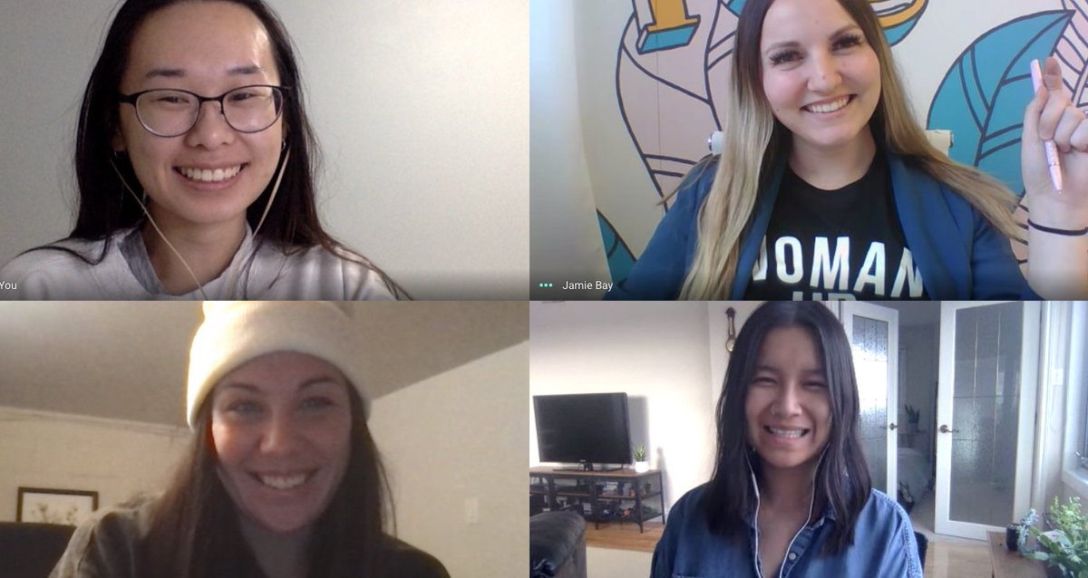 rogue52mktg's tweet photo. Teamwork makes the dream work (from home)! 

Over the past little while, this has been how Rogue's met with our clients. Yesterday, we chatted with our Brand Partner @yegbossbabes about an exciting upcoming project... stay tuned! #yegmarketing #yeg #yegbossbabes https://t.co/meYeCPU6BX