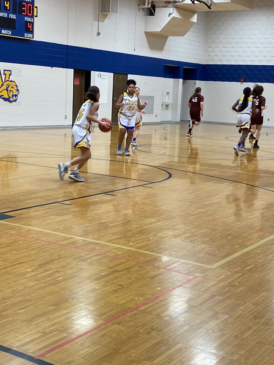 8th grade <a href="/GahannaMSWest/">GahannaWest</a> girls basketball playing a great game!