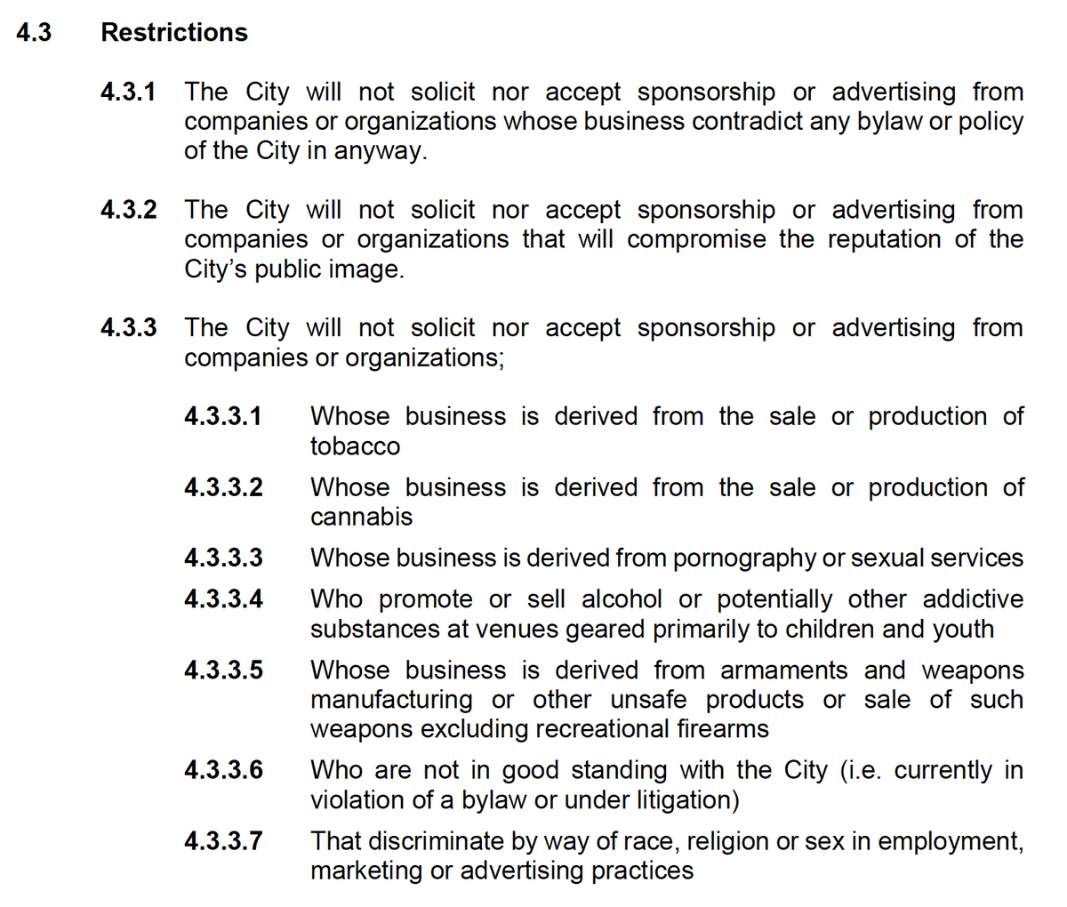 Anyway, that's my conflicted soul. Here we come to the section that is causing council so much grief this week. Restrictions…  #yqrcc /19