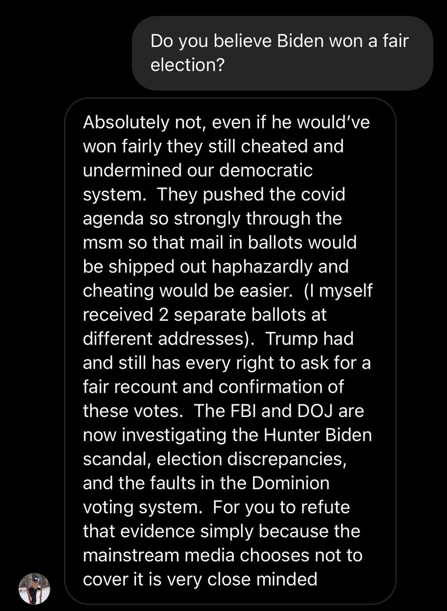 Guys, my conversations with QAnon supporters are going great When I studied cults in college, I never thought I would get the chance to speak to actual cult members