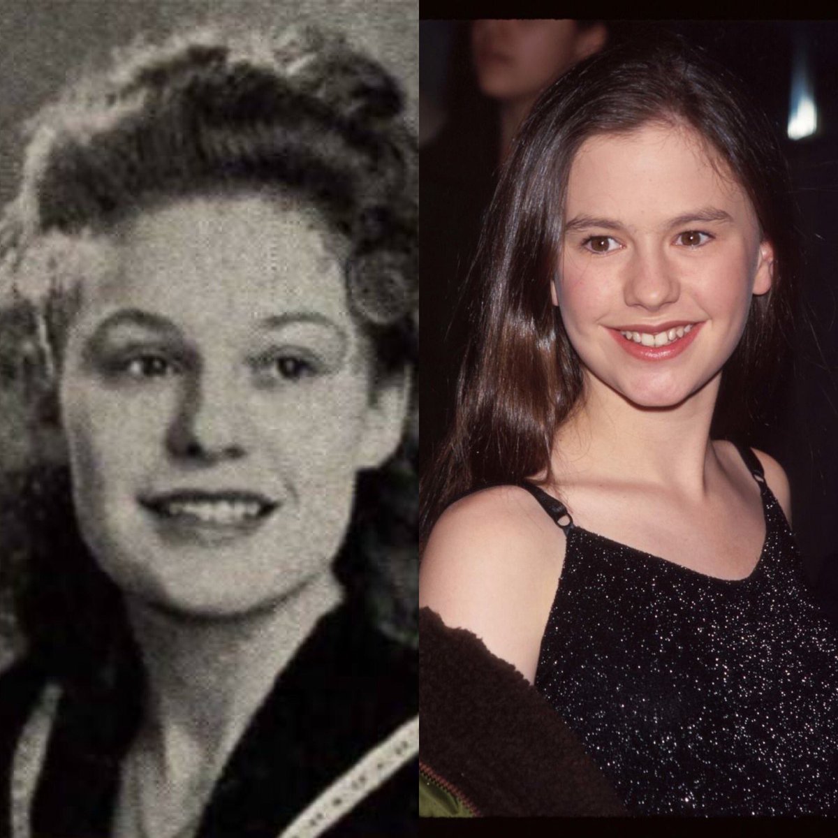 dessdot's tweet image. apparently @AnnaPaquin time-travelled back to 1942 and went to my grandpa’s high school lol (Kensington HS in Buffalo, NY)