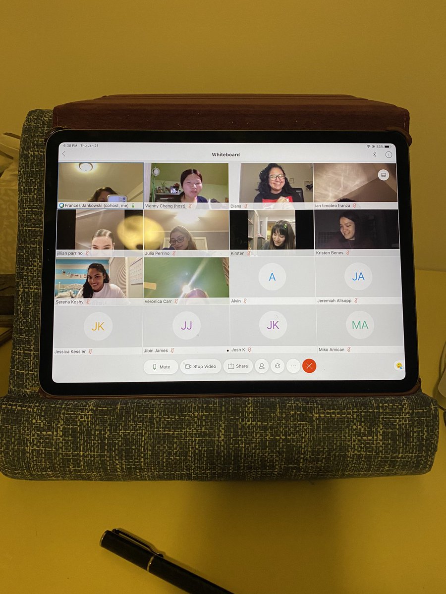 Working hard on a Thursday evening to prepare for a BC integration quiz! Love their work ethic! Getting the job done virtually!!!❤️