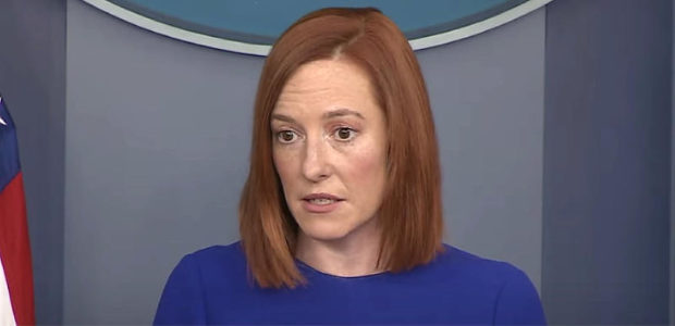 trscoop's tweet photo. “We have bigger issues to worry about” – Jen Psaki when asked why Biden didn’t wear a mask last night https://t.co/HatSZCb1SH https://t.co/4ypYtmQfKC