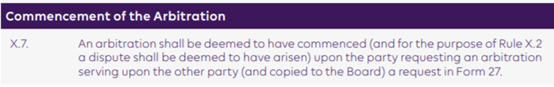 So back to the handbook. The first six sections basically say that the club can raise a dispute and that they have "standing" (no shit sherlock).Section X7 – well it says that arbitration has begun if we believe the club AND the premier league./5