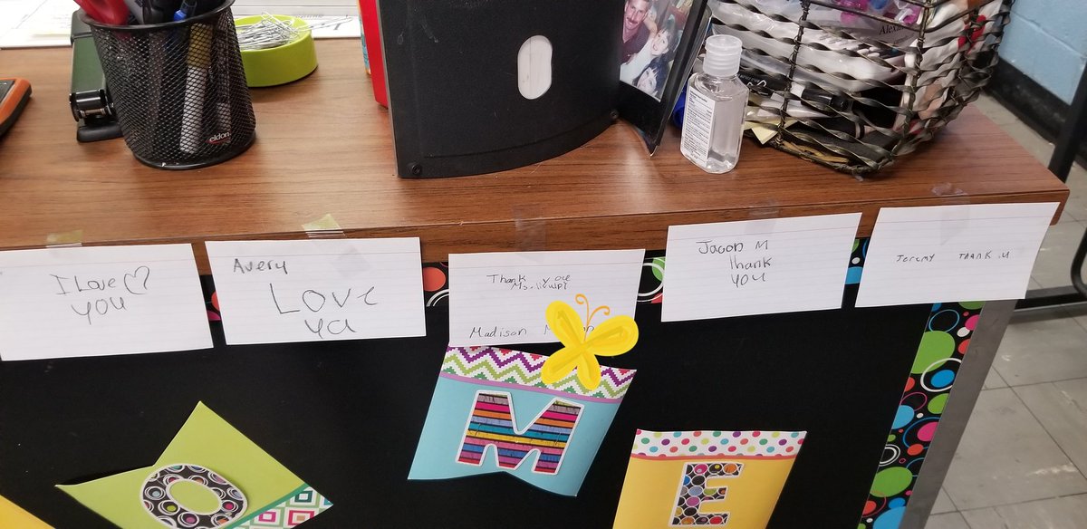 A big THANK YOU to my 4th graders who left clues to surprise me with special messages - sloppy tears! 
KES Kids Rock!!
@KESPrincipal6Cs