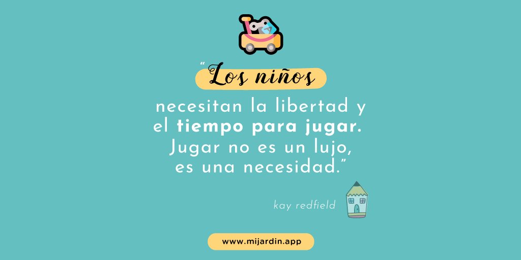 HakioCo's tweet photo. Los niños aprenden en el juego a socializarse, a resolver sus conflictos. El juego prepara el cerebro de los niños para ser adultos con empatía, capacidad de amar y de vivir.

#educación #niñosfelices #aprendizaje #crianzapositiva #colegio #mijardin https://t.co/5nv9aGwA50