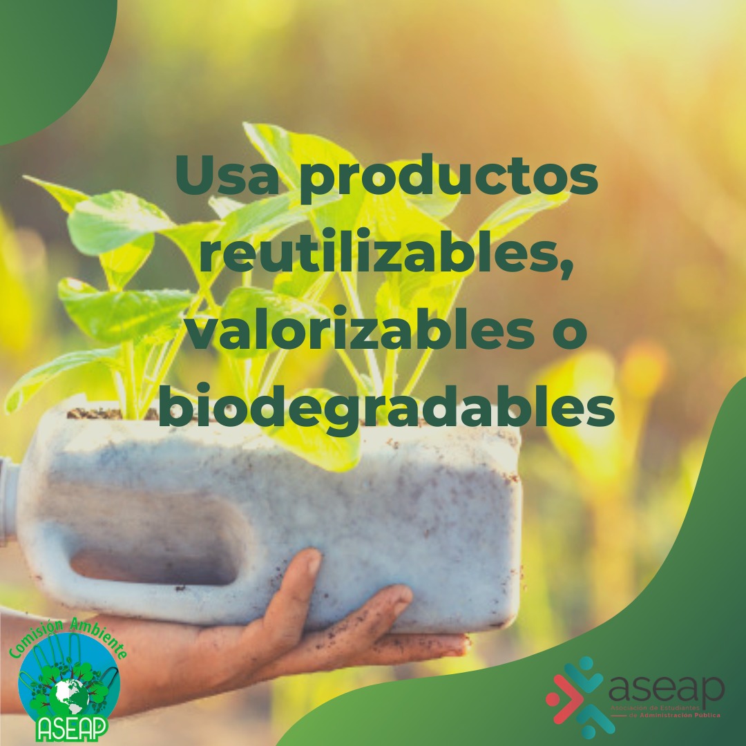 ASEAPUCR's tweet photo. Desde la comisión de ambiente de la ASEAP, te compartimos estos consejos sobre el uso de productos reemplazables o reutilizables.
#ASEAP #ambiente #medioambiente #reutilizable #reciclables♻️ #reducirplasticodeunsolouso #biodegradable https://t.co/5gJvNvqn62