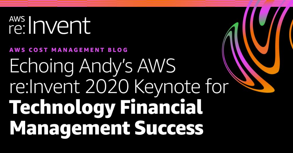 awscloud's tweet photo. Do you want to know how to translate Andy’s 8 core reinvention guidelines into ensuring technology financial management success? https://t.co/qVjlaCnUsV https://t.co/rpoCzBGg1e