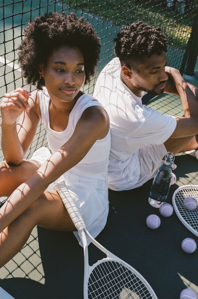 wiissa0's tweet photo. Brittany DePriest + Dominic Lord for Saie's Sunvisor campaign 🌞 shot by #wiissa, styled + produced by @amandaaamus, hair + makeup by Heather Blaine 🤍 https://t.co/Y4ZXeJQjal
