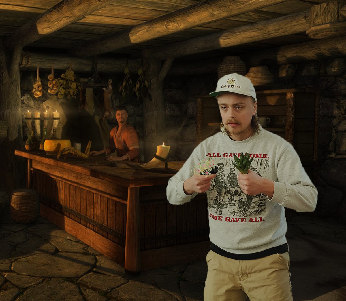 Gusbuckets's tweet photo. me walking into the skyrim shop at 5am to make 357 useless potions that i will dump on the shop owner https://t.co/CnuBma2NCi