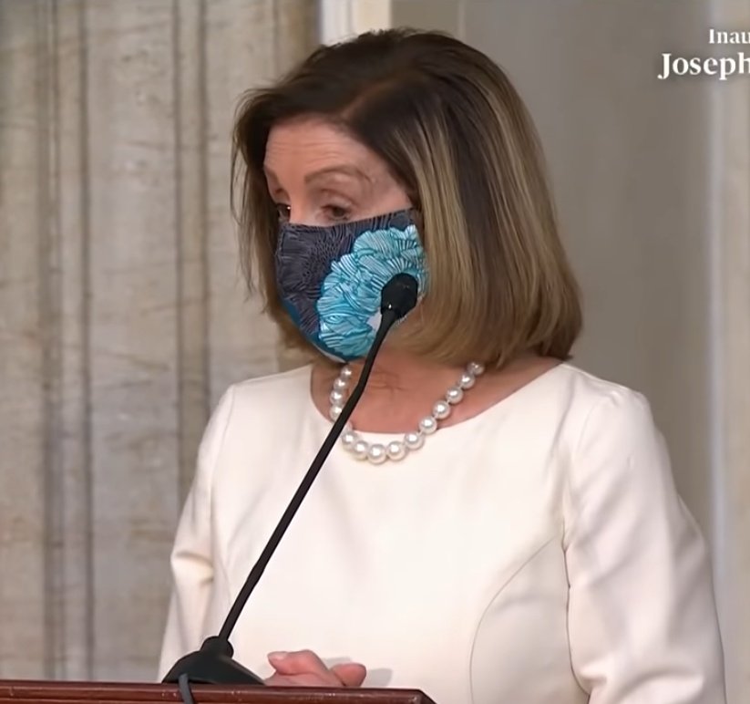 Nancy Pelosi indoors.